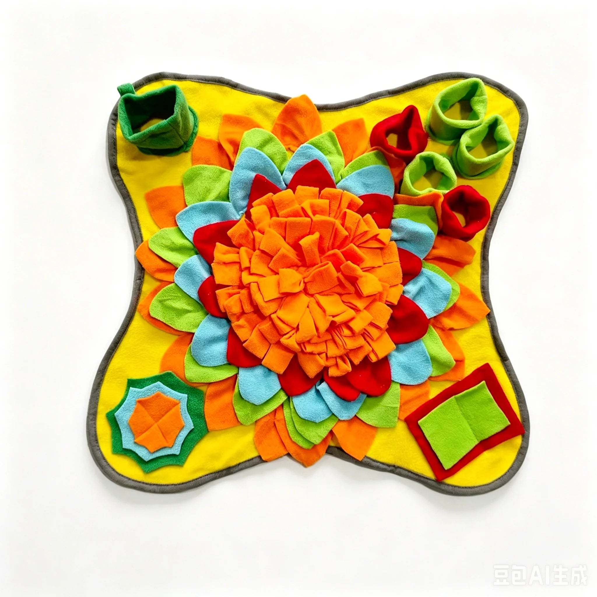 Dog foraging on Pawley snuffle mat