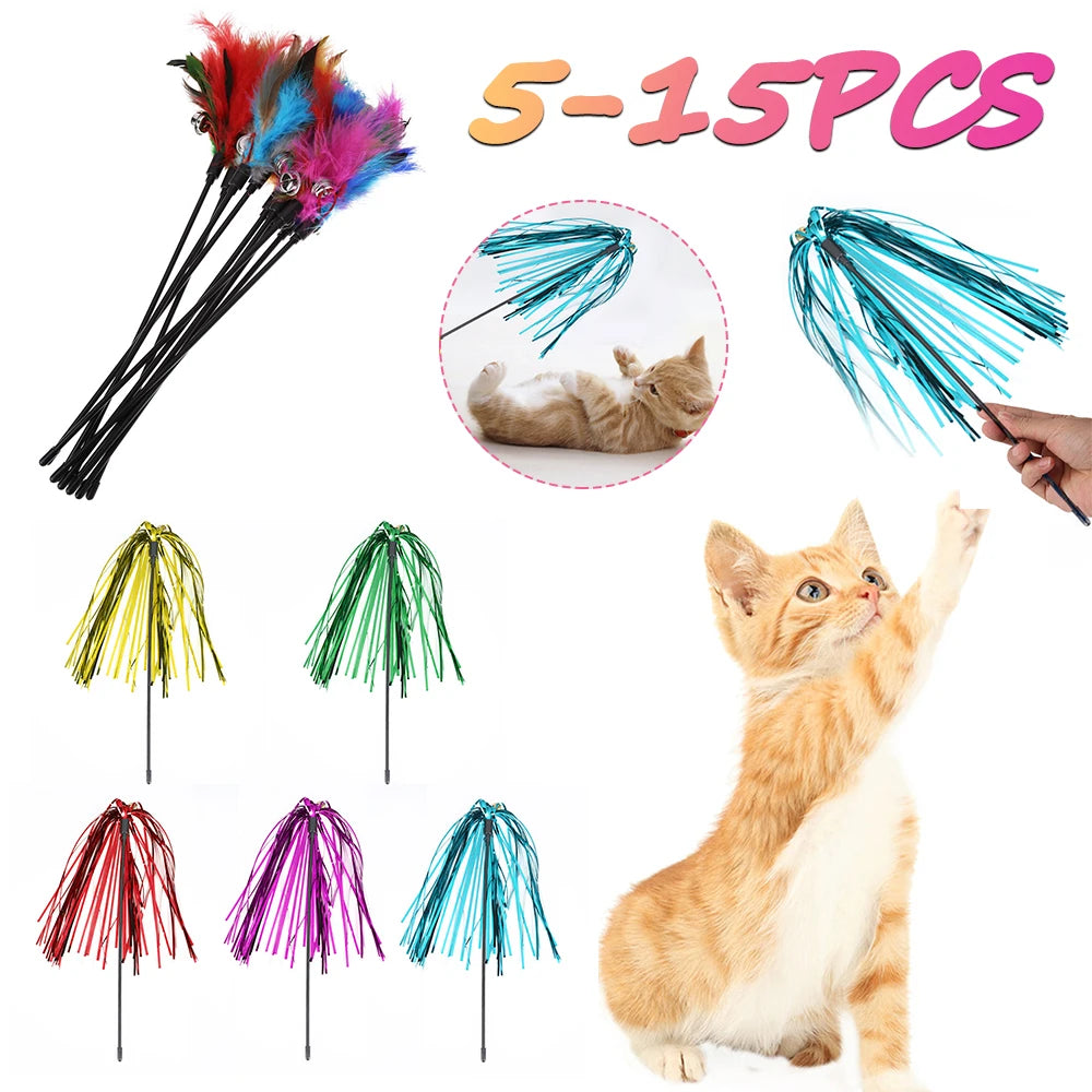 FeatherFrenzy cat wand teaser set