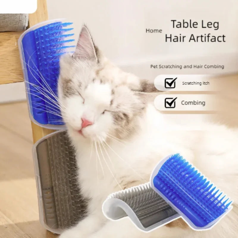 CornerCuddle cat self-groomer with catnip