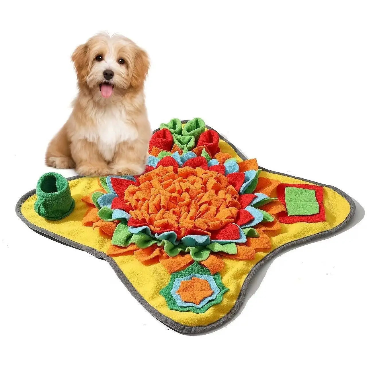 Snuffle mat folded for storage