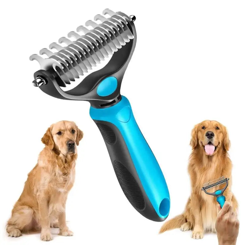 DeShed Pro 2-in-1 pet grooming brush