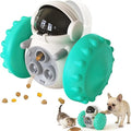 Wobble treat-dispensing dog puzzle toy
